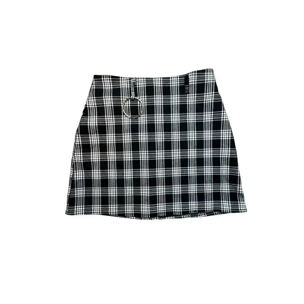 I. Am. Gia. Size Small Mini Skirt with two large rings attached to each side.